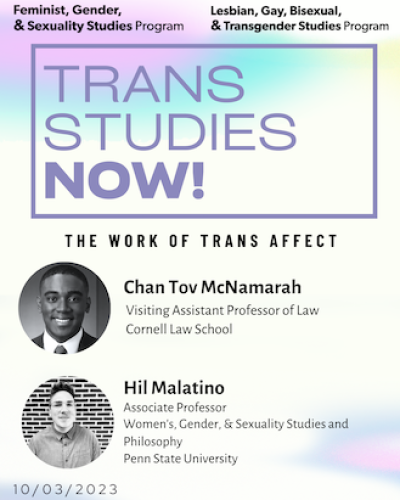 Trans Studies now poster
